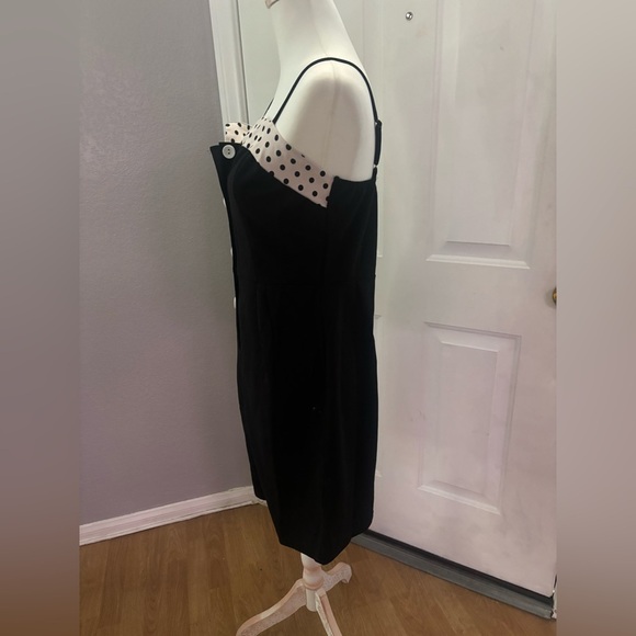 Handmade | 1920s inspired day minidress. Spaghetti strap, button through. Size L - Picture 5 of 8